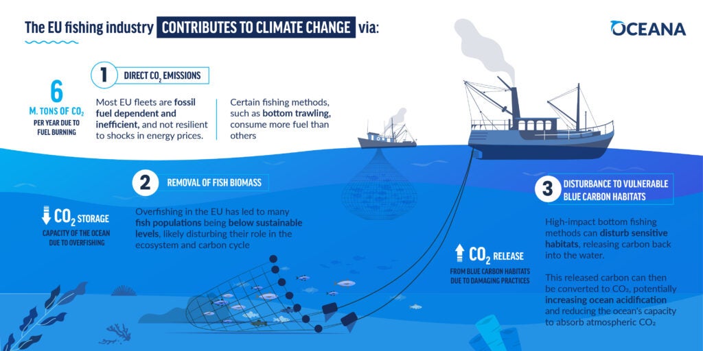 The EU fishing industry contributes to climate change