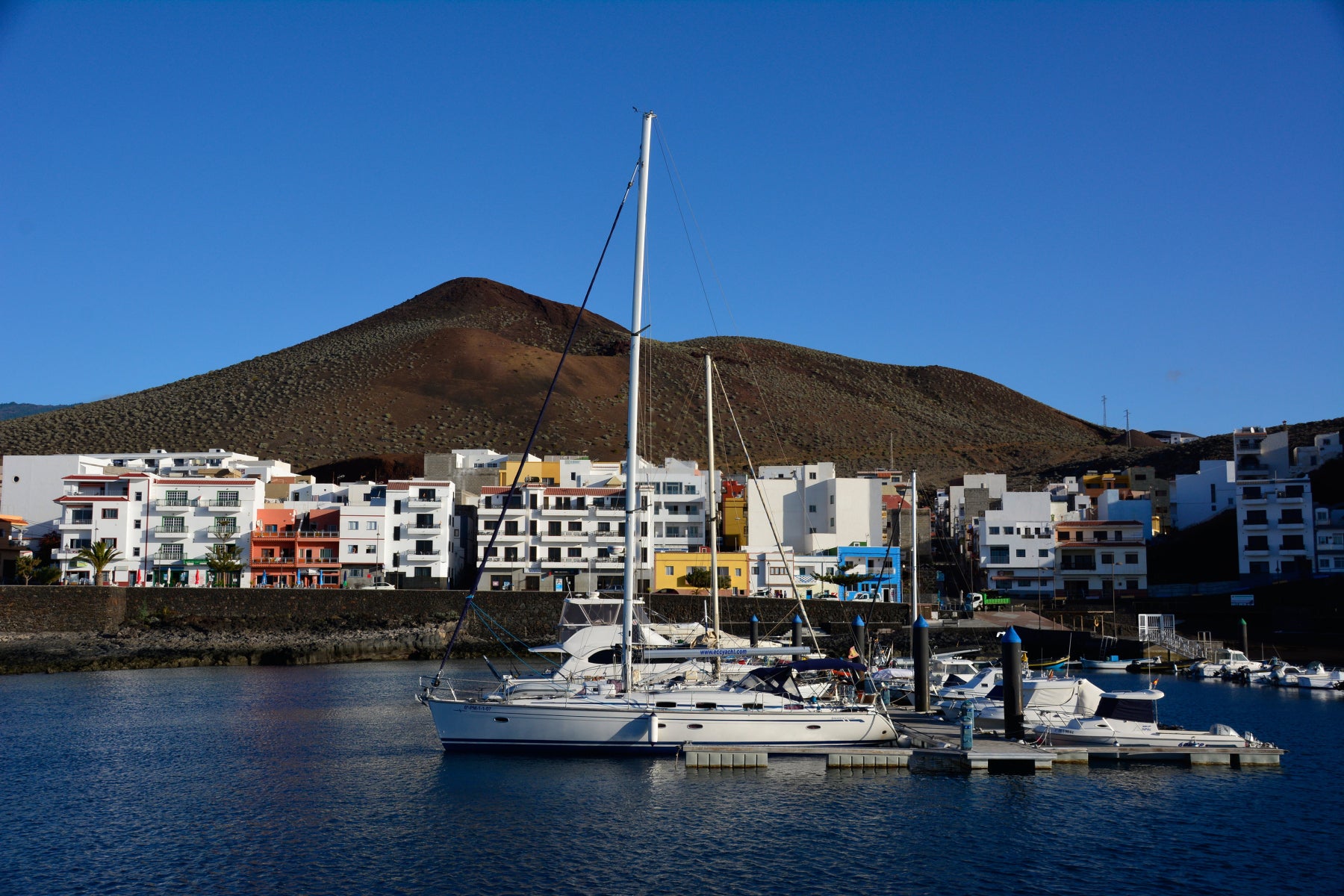 Local Caption *** Port of La Restinga, El Hierro, Canary Islands, Spain. Ranger Expedition to the Atlantic Seamounts. September 2014.
