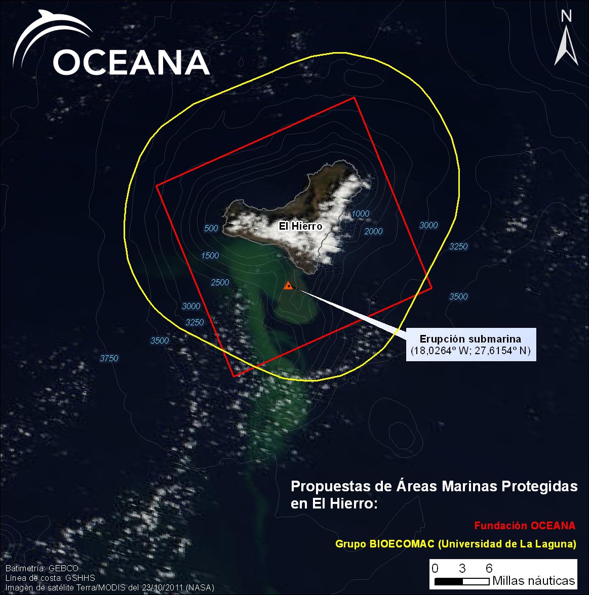 Propuestas de Áreas Marinas Protegidas en El Hierro © OCEANA