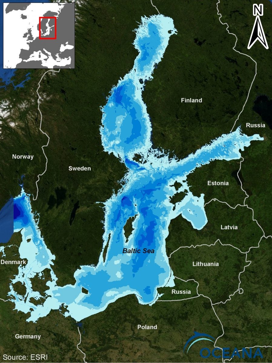 Europe Map Baltic Sea Germany