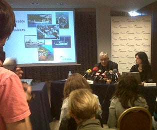 Rueda de prensa para la presentación de la propuesta de pesca responsable para las Balears © OCEANA